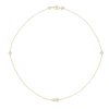 Lily & Roo Gold Six Pearl Choker Necklace In Choker