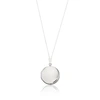 Lily & Roo Sterling Silver Large Round Locket Necklace