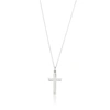 Lily & Roo Sterling Silver Cross Charm Necklace In Charm