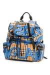 BURBERRY BURBERRY GRAFFITI CHECKED BACKPACK