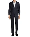 HICKEY FREEMAN MILBURN II M SERIES CLASSIC FIT PINSTRIPE WOOL SUIT,756453536404