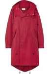 ISABEL MARANT ÉTOILE DUFFY OVERSIZED HOODED COTTON-CANVAS COAT