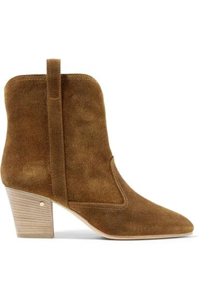 Laurence Dacade Sheryll Suede Ankle Boots In Camel