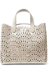 ALAÏA Small laser-cut leather tote