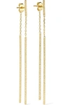 CAROLINA BUCCI Double Magic Wand 18-karat gold earrings