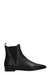 JANET & JANET BLACK LEATHER BOOTS,10692270