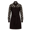 Sophie Cameron Davies Black Cotton Shirt Dress In Shirt