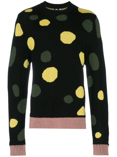 Liam Hodges Dotted Blobby Jumper In Black