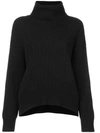 NILI LOTAN NILI LOTAN KNITTED TURTLENECK JUMPER - BLACK