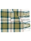 Barbour Scarf - Ancient Green Merino Cashmere In Multicolour