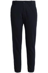 JAMES PERSE WOMAN COTTON AND WOOL-BLEND TERRY TRACK PANTS NAVY,AU 1050808938651