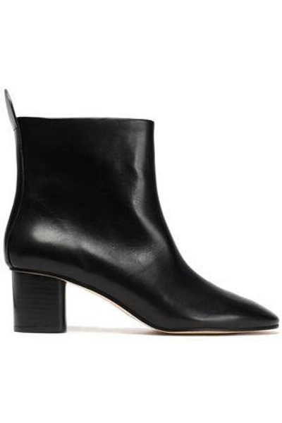 Joseph Avena Leather Ankle Boots In Steel Grey