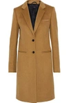 JOSEPH WOMAN MAN BRUSHED WOOL AND CASHMERE-BLEND COAT CAMEL,US 1016843420030729