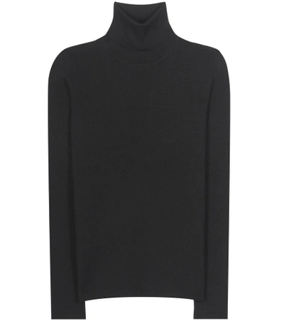 Prada Cashmere And Silk Sweater In Black