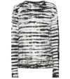 PROENZA SCHOULER PRINTED COTTON LONG SLEEVED TOP,P00346720