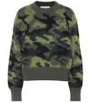 PROENZA SCHOULER PSWL CAMOUFLAGE WOOL-BLEND SWEATER,P00357436