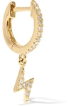 STONE AND STRAND 14-karat gold diamond hoop earring