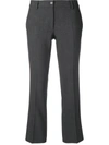 ALBERTO BIANI CREASED CROPPED TROUSERS