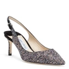 JIMMY CHOO ERIN 60 TWILIGHT GLITTER FABRIC SLINGBACK PUMPS,JC13115S