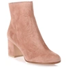GIANVITO ROSSI MARGAUX DARK NUDE SUEDE ANKLE BOOT,GR11176S