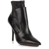 GIVENCHY BLACK LEATHER STRETCH ANKLE BOOT,HG11126S