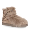 GIANVITO ROSSI INUIT BEIGE SUEDE AND SHEARLING SNEAKER,GR11183S