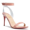 CHRISTIAN LOUBOUTIN JONATINA 85 LIGHT PINK PATENT SANDALS,CL13138S