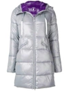 SAVE THE DUCK SAVE THE DUCK BICOLOUR PADDED PARKA - GREY