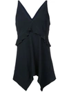 DEREK LAM 10 CROSBY DEREK LAM 10 CROSBY CAMI WITH RUFFLE DETAIL - BLUE