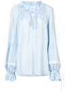 MARQUES' ALMEIDA OVERSIZED GATHERED BLOUSE