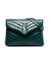 Saint Laurent Green Loulou Quilted Leather Shoulder Bag In Green