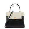 LAUNER Traviata black leather top handle bag