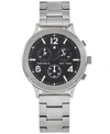 LUCKY BRAND MEN'S CHRONOGRAPH ROCKPOINT STAINLESS STEEL BRACELET WATCH 42MM