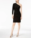 CALVIN KLEIN GLITTER ONE-SHOULDER DRESS