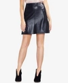 VINCE CAMUTO FAUX-LEATHER MINI SKIRT