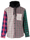 TOMMY HILFIGER CHECKED HOODIE,10693935