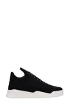 FILLING PIECES BLACK SUEDE SNEAKERS,10694040
