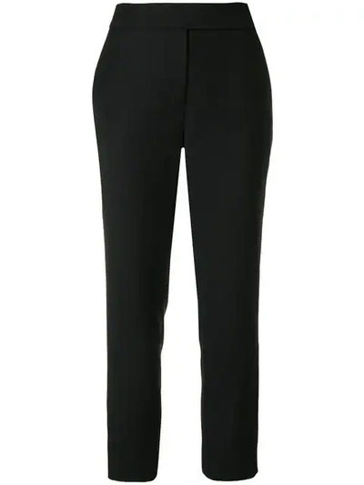 Osman Tailored Cropped Trousers In Black