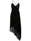 GIVENCHY CASCADING FRINGE SLIP DRESS