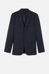 AMI ALEXANDRE MATTIUSSI TWO BUTTONS LINED JACKET,H18V01221812815549