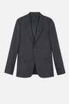 AMI ALEXANDRE MATTIUSSI TWO BUTTONS LINED JACKET,H18V01221812815547