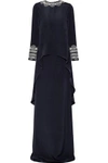 OSCAR DE LA RENTA ASYMMETRIC EMBELLISHED SILK GOWN,3074457345618983545