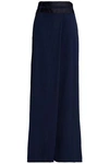 AMANDA WAKELEY AMANDA WAKELEY WOMAN BELTED CADY WIDE-LEG PANTS MIDNIGHT BLUE,3074457345619329034