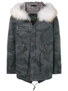 MR & MRS ITALY camouflage printed parka
