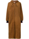 INÈS & MARÉCHAL hooded shearling coat