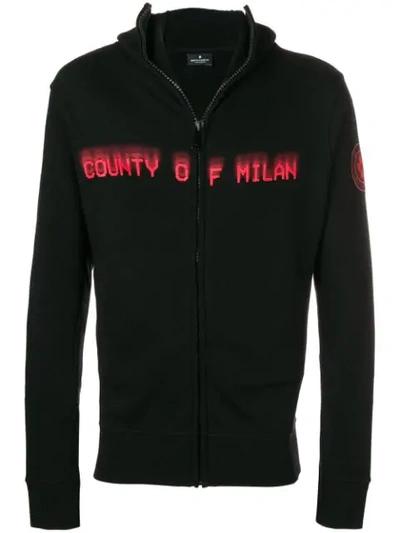 Marcelo Burlon County Of Milan Hooded Jacket In Black