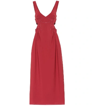 Ellery Romaneque Wool-blend Maxi Dress In Red