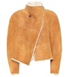 ISABEL MARANT SHEARLING-LINED SUEDE JACKET,P00337135
