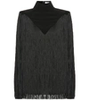 GIVENCHY FRINGED SILK TOP,P00341112
