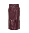 GIVENCHY LEATHER PENCIL SKIRT,P00341142